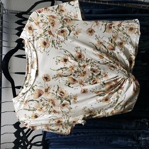 H&M floral print crop top